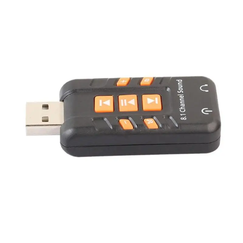 Usb звуковая карта 8 1 канальный виртуальный Ch 3D аудио адаптер Усилитель