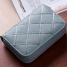 Дизайн! Брендовый женский держатель для кредитных карт из натуральной кожи, модная Роскошная Подушка, футляр для карт, Женский органайзер, кошелек мини-бумажник