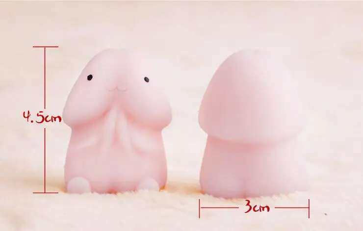 1 set/lot Funny Penis Shape Slow Rebound PU Decompression Toy Slow Rising Stress Relief Toys Relax Pressure Action Toys Figure
