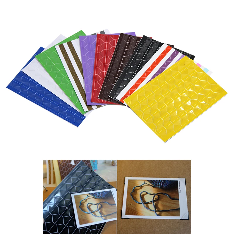 High Quality 10pcs/10 Sheets High Hand-Made Material Album Tool Accessories Retro PVC Photo Corner A Variety Of Color