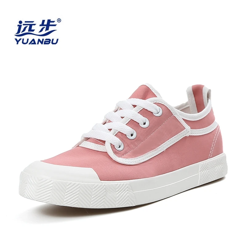 

Women Flat with Canvas Shoes Women Breathable New Fashion Vulcanize Shoes Mens Lace Up Round Toe Shoes Hot Sale AA30112