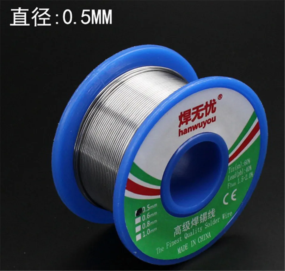 New Welding solder wire Reel 50g FLUX 2.0 0.5mm 60/40 45FT Tin Lead