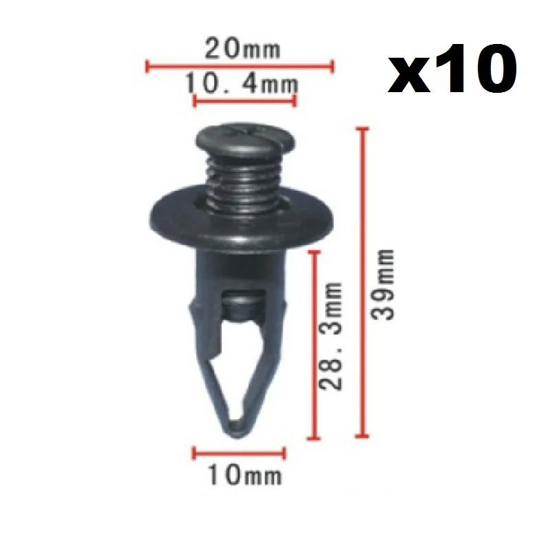 

DOOR MOULDING TRIM STRIP CLIPS RUBSTRIP X10 Plastic Clips
