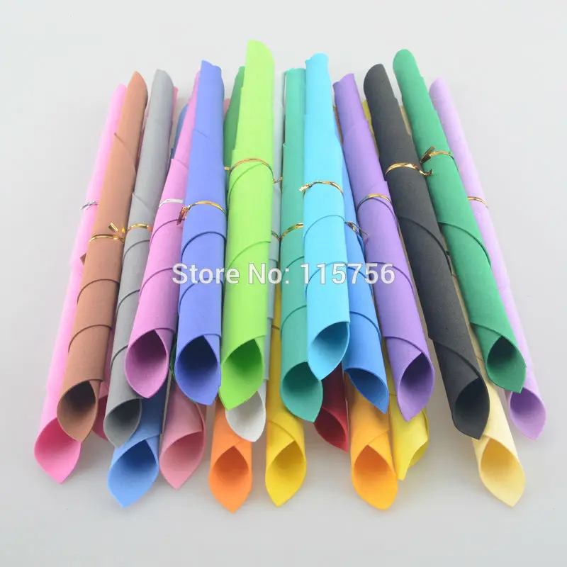 

24Pcs/Lot 25*25*0.1cm sponge foam paper for background fold scrapbook craft Punch stamping DIY gift decor card toy nl900