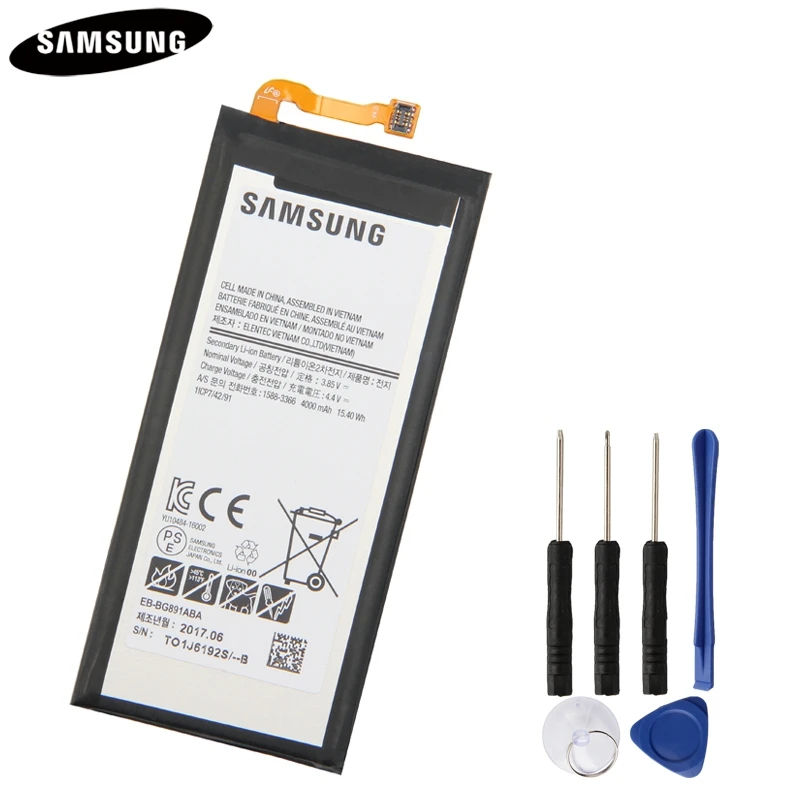 Подлинный сменный аккумулятор EB-BG891ABA для Sasmung Galaxy S7Active S7 Active 4000mAh подлинный аккумулятор для телефона