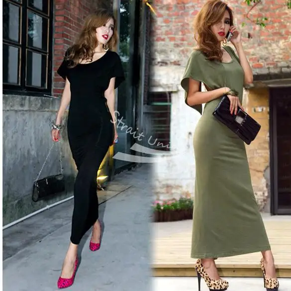 New Women Summer Sexy dress Backless Maxi Long Dress Two Colors free shipping 3583 | Женская одежда