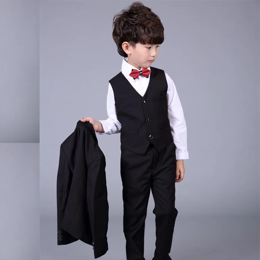 Black Suits Toddler Boys Suits For Weddings Kids Tuexdo Big Children Clothing Set Boy Formal Classic Costume Kids Prom Suits Clothing Sets Aliexpress
