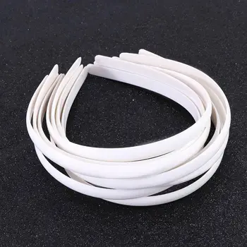 

10 pc White Fashion Plain Girls Baby Plastic Hair Band No Teeth Band Hair DIY Tool Hair Accessories Hair Hoop