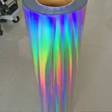 Лазерная голографическая термопресс пленка теплопередача виниловая одежда Письмо DIY 50 см x 100 см(20 ''x 39,37''