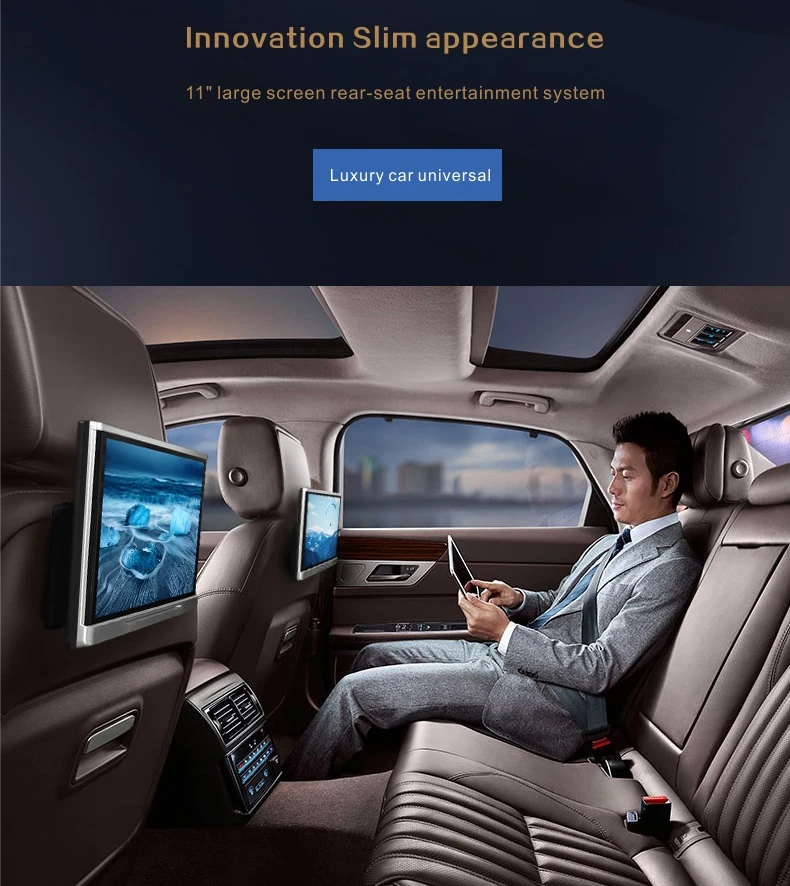 11 ''ультра-тонкий сенсорный экран Android подголовник плеер для Porsche(1 шт