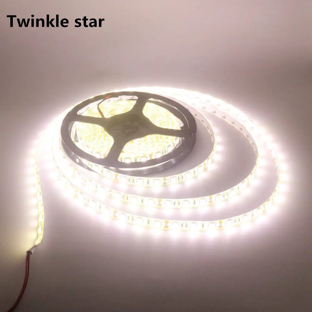 Led Strip Light 5050 Nature White 4000K 12V 5M Waterproof IP65 Flexible Tape Natural Light Non Waterproof IP20 4200K 4500K