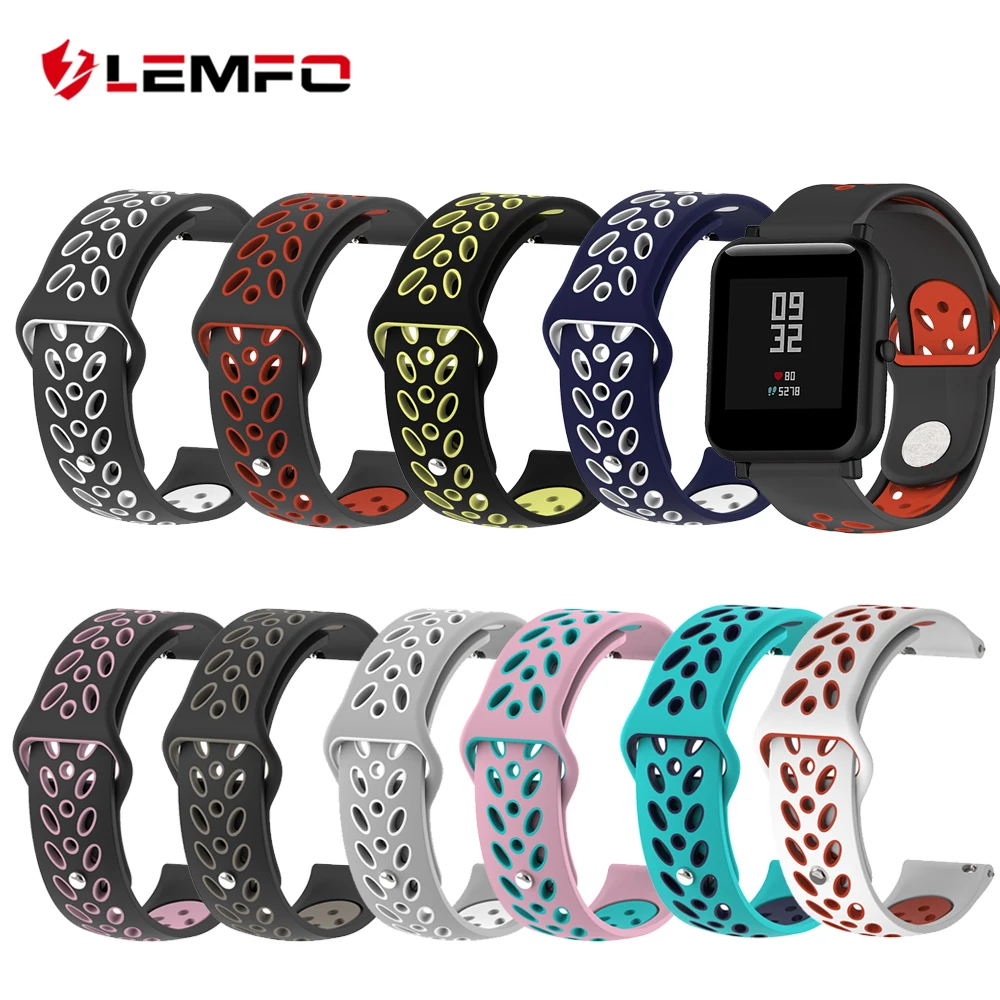

Wristband For HuamiBip Smart Watch Replacement Strap 20mm Silicone Bracelet for Xiaomi Huami Youth Smartwatch