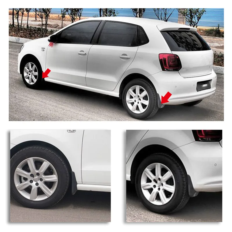 For Volkswagen POLO Front Rear Car Mud 