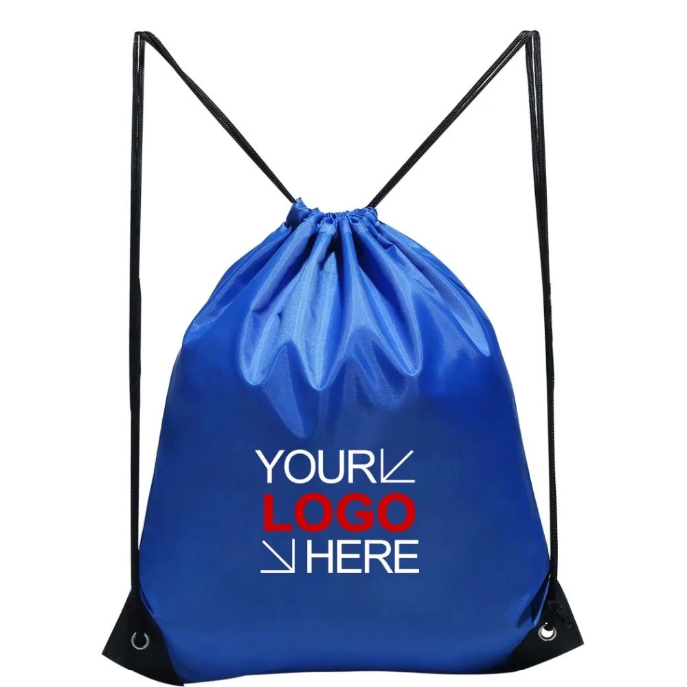 

500PCS/Lot Free Custom Drawstring Bags with Logos