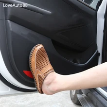 4Pcs Car Styling Door Leather Protector Pad Anti Kick Pad Anti-dirty Pad Mat Cover Sticker For Hyundai Tucson 2015-2019 4Pcs Car Styling Door Leather Protector Pad Anti Kick Pad Anti-dirty Pad Mat Cover Sticker For Hyundai Tucson 2015-2019