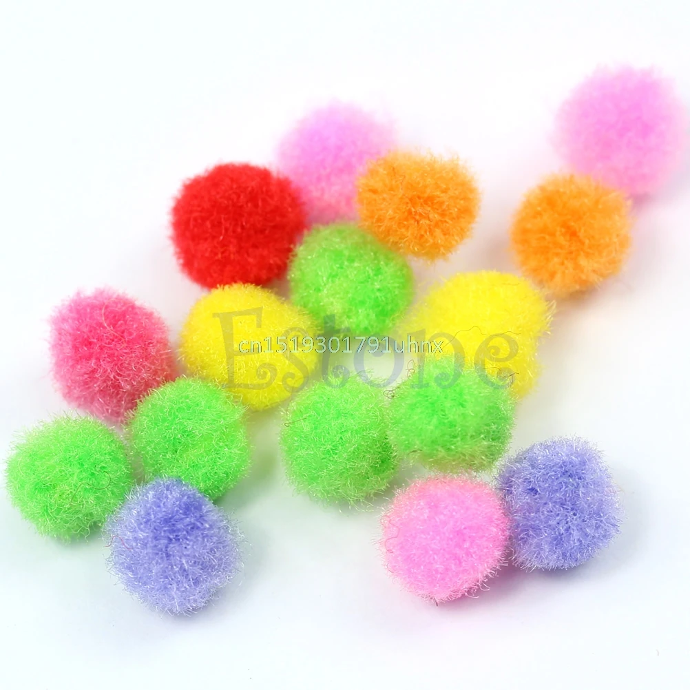 100/200/500X8 мм Ассорти DIY Смешанные Цвет мини мягкие пушистые Pom Poms помпонами