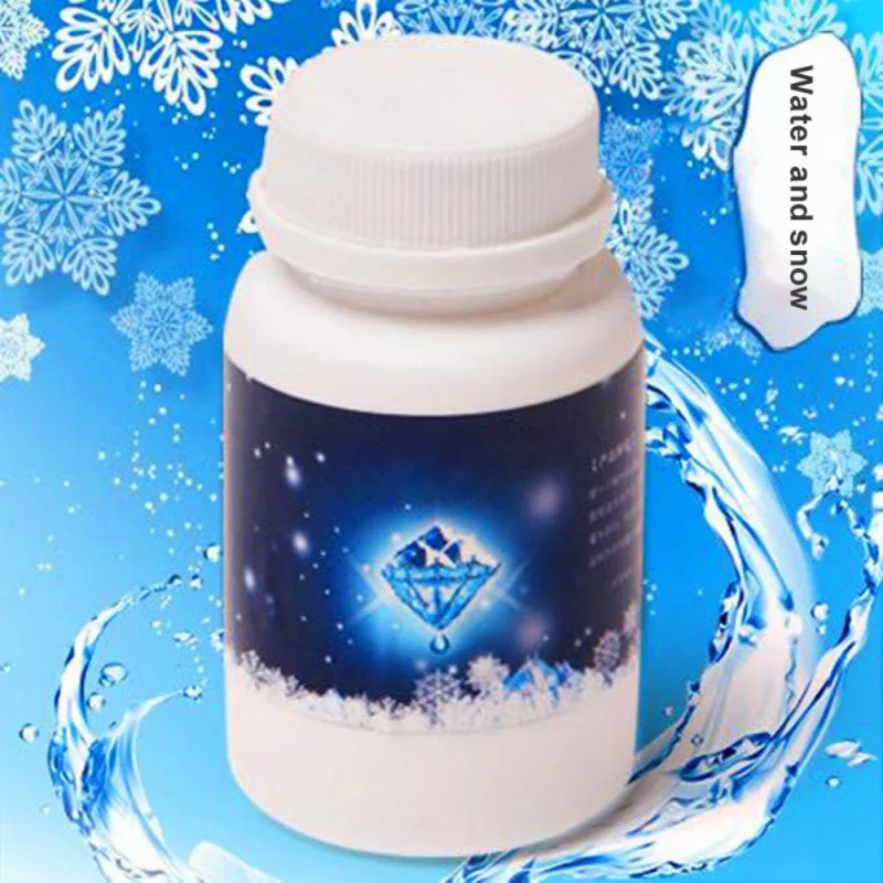 Frozen Party Snow Flake Absorbant Fake Magic Instant Snow Fluffy Winter Christmas Wedding White Snowflake Navidad Decoration