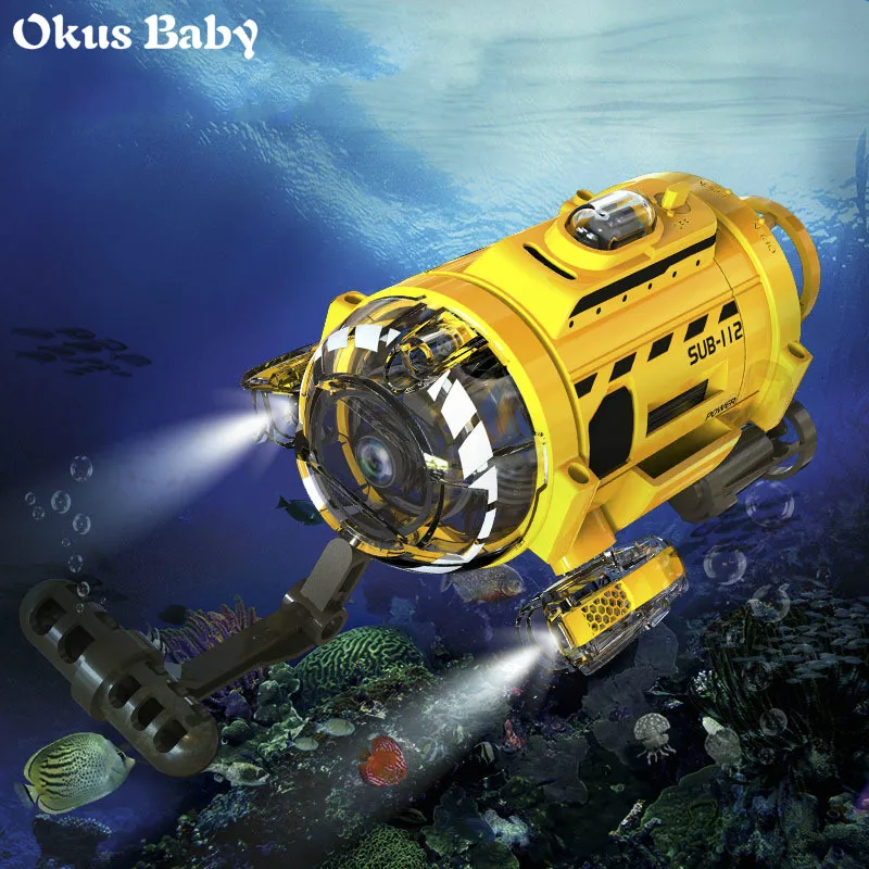 

Brand New RC Mini Submarines Model up to 4M Under Water Ship Children Learning Tools Birthday Gifts Remote Control Toys for kid