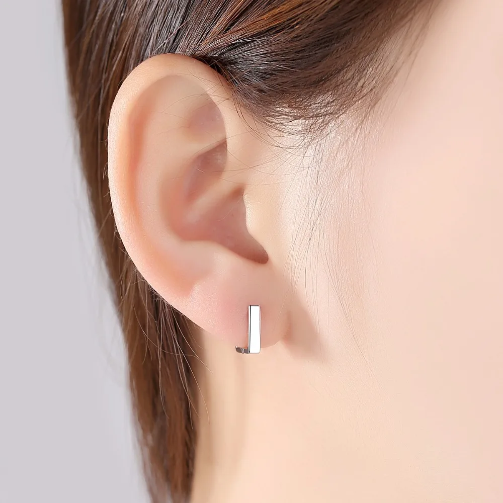 CZCITY Brand Classic Real 925 Sterling Silver on Earrings Square Shape Hoop Fine Women Earrings Factory Wholesale Gift CZCITY Brand Classic Real 925 Sterling Silver on Earrings Square Shape Hoop Fine Women Earrings Factory Wholesale Gift