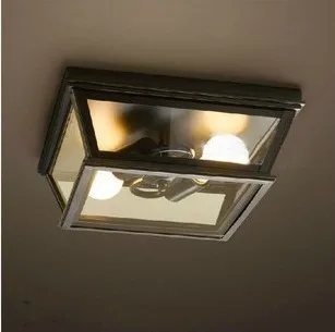 Nordic American country IKEA bedroom kitchen hallway light industrial vintage wrought iron balconies Creative Glass Ceiling |