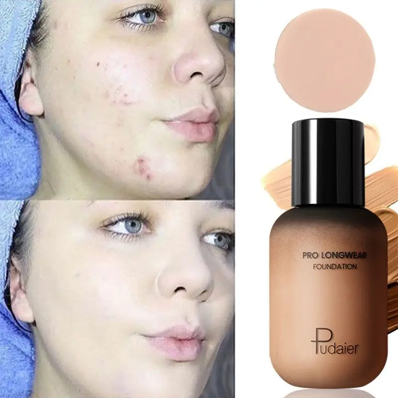 

Fashion Women Girl Face Eye High Quality Foundation Liquid Highlight Contour Liquid Stick Makeup Natural Liquid Puff Set #20.15