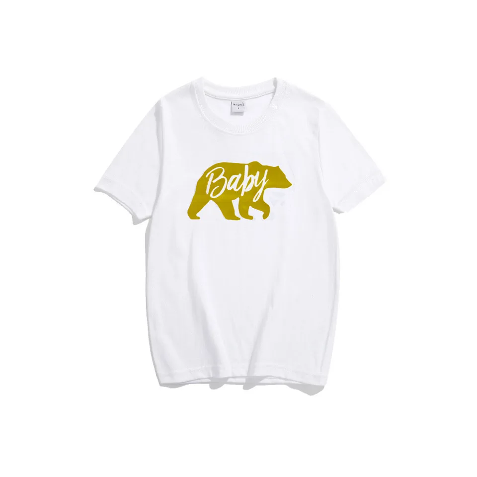 Полар-флиса «Маша и Медведь» футболка Семья подходящая друг к другу одежда для мамы и дочки/футболки для сына одежда для мамы и меня мама
