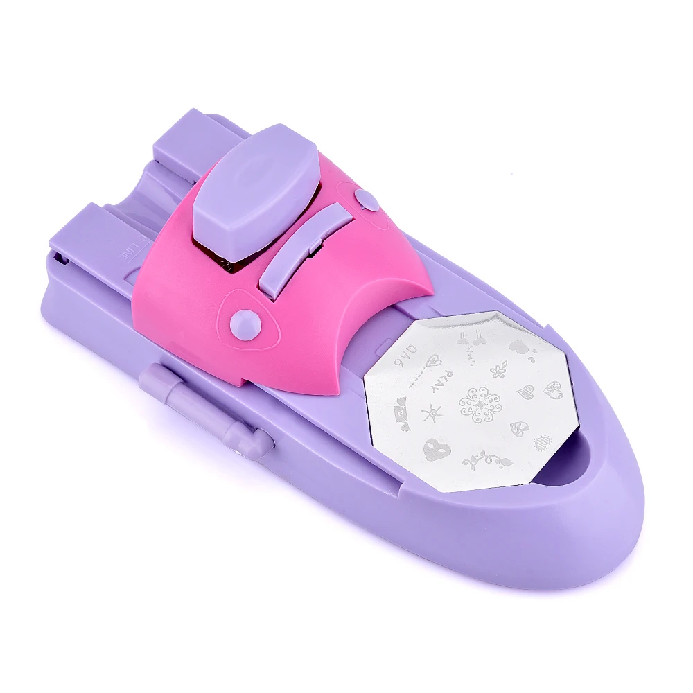 Günstige 1 Satz Professionelle Nail art DIY Muster drucken maniküre maschinen stempel Stempel werkzeug set Nagel Werkzeuge Farbe Zeichnung Polnischen Nail Drucker