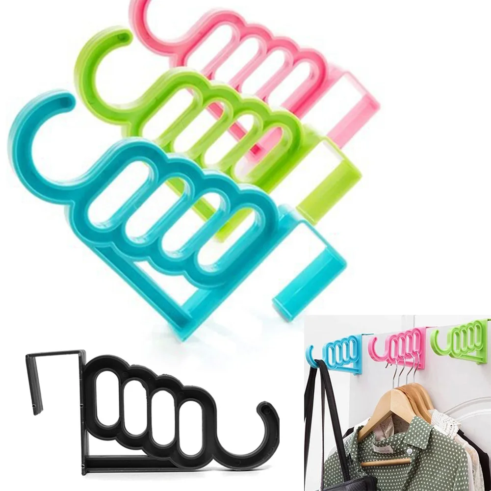

Top Quality ABS Plastic Candy Color Multifunctional Durable Bathroom Kitchen Door Hanger Hook For Clothes Towel Door Hanger59970