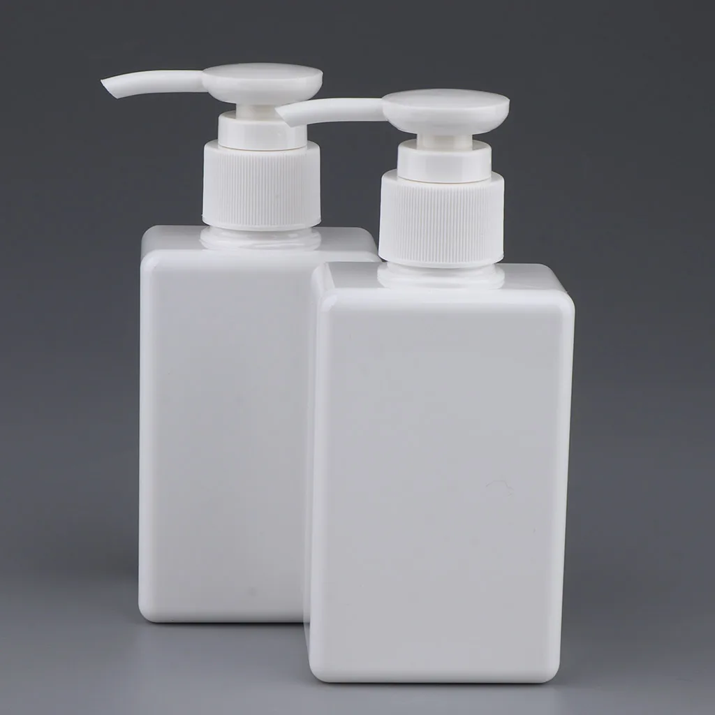 2pcs 150mL Refillable Empty Durable Plastic Shampoo & Conditioner Pump Bottles Container Tools Set (5 ounce)