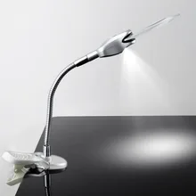 2,5x90 мм 2 светодиодный светильник Лупа клип-на стол увеличительное стекло лупа прочный- M25