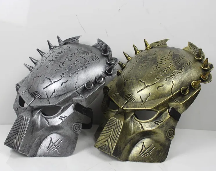 

Special Golden Silvery Movie Predator Mask Halloween Costume Mask Predator Mask Party