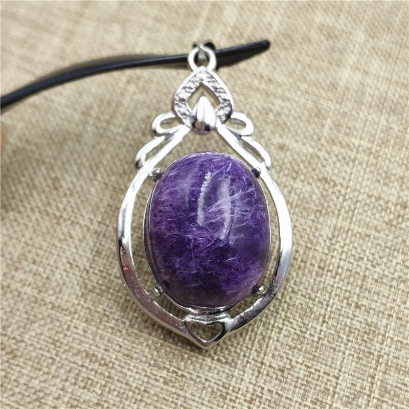 Natural Purple Charoite Pendant (1)