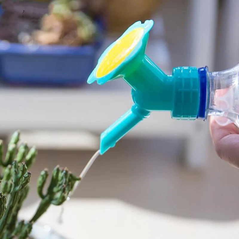 Новая пластиковая насадка с двойной головкой для полива цветов|nozzles for plastic