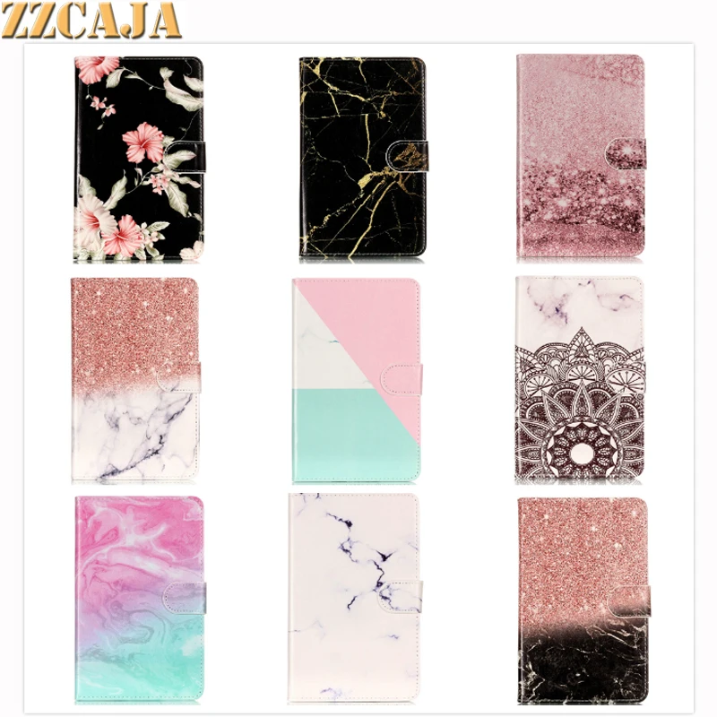 

Capa Fundas For Amazon Kindle Fire HD 10 2017 Tablet Case For Amazon HD10 2017 Smart Print Leather 10 inch E-book Stand Cover