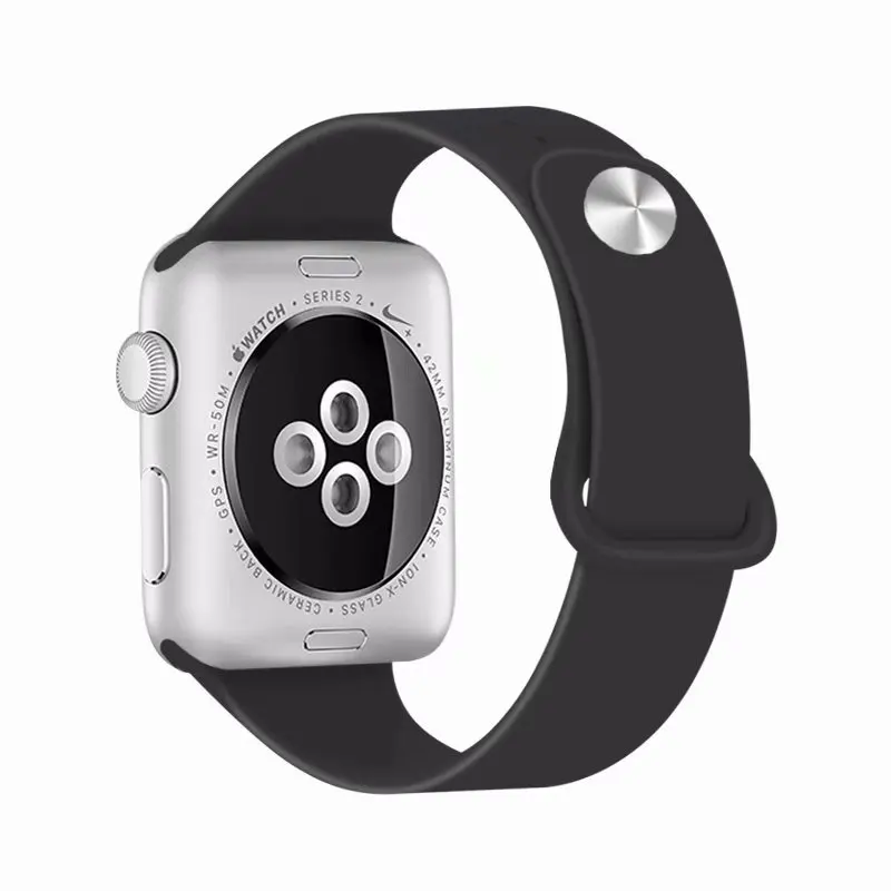 

Silicone Sports Band for Apple Watch 3/2 Strap Bracelet for Apple Watch 42mm 38mm Homemade Silicone for Apple watch bands