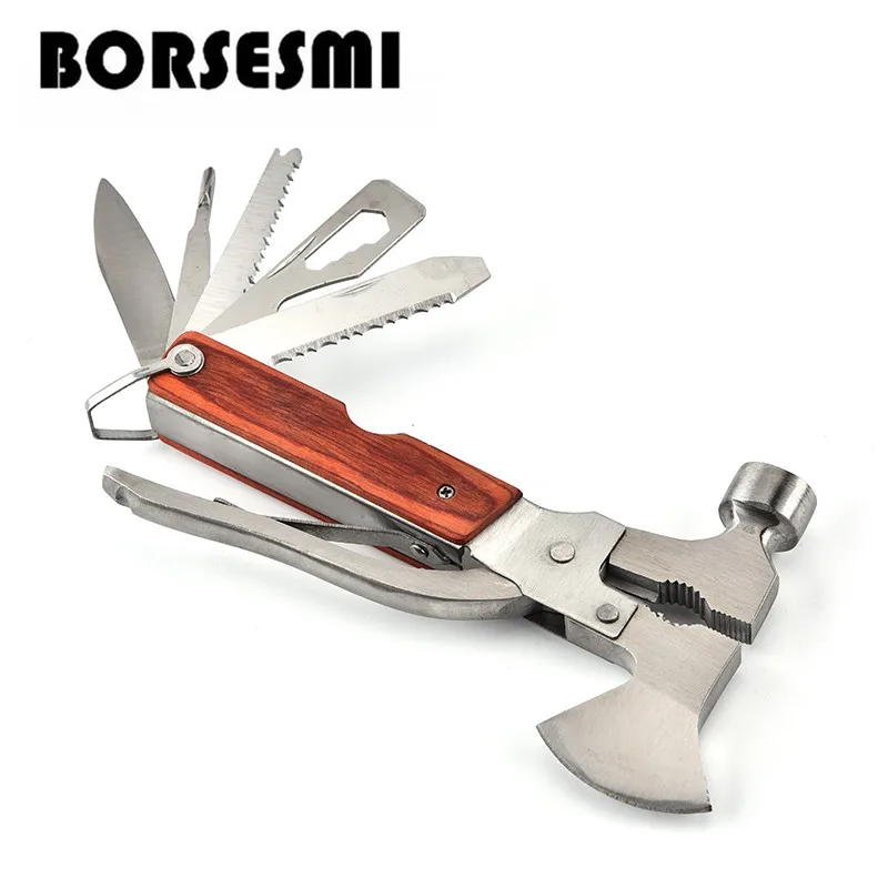 

High quality Household combination kit camping multi-functional plier axe life-saving escape safety hammer window emperorship