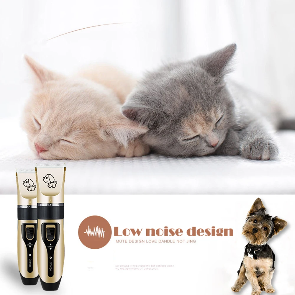  Rechargeable Low-noise Cat Dog Hair Trimmer Electrical Pet Hair Clipper Remover Cutter Grooming Pet
