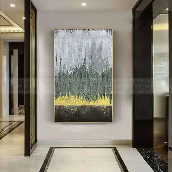

Gold art Abstract canvas paintings wall art pictures for living room home hallway wall decor acrylic texture caudro quadros