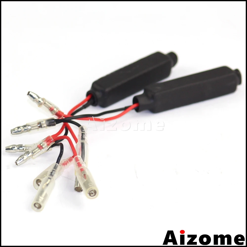 1 Pair Motorcycle LED Turn Signals Light Blinkers Load Resistors 10W 10