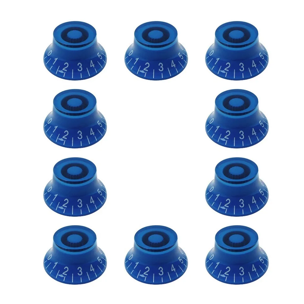 Buy 10pcs Top Hat Electric Guitar Knobs Speed Control