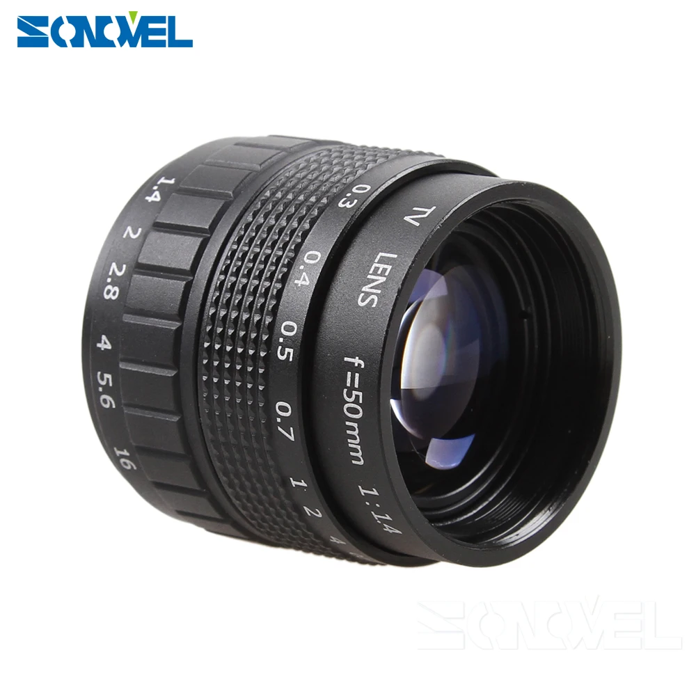 Объектив 50 мм F1.4 CCTV TV + Крепление C макрокольцо для Panasonic Micro 4/3 m4/3 G7 G6 G5 G10 G3 GX7 GM5 GH3 GH2