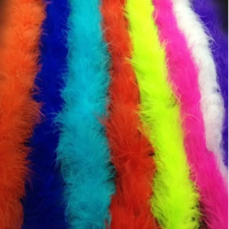 

Free Shipping 1 pieces Marabou Feather 2Meters Boa For Burlesque Fancy Dress Party Boas