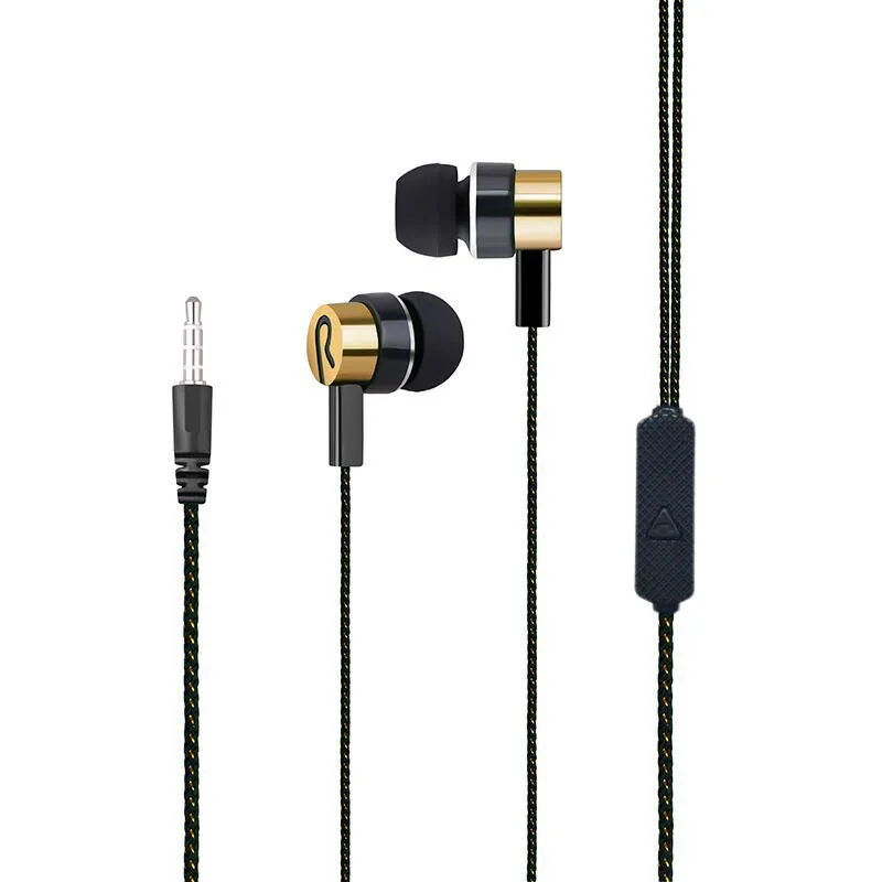 

2018 new Sport with Mic 3.5mm In-Ear Wired Earphone Earbuds Stereo Universal for Xiaomi iPhone PC 5colors