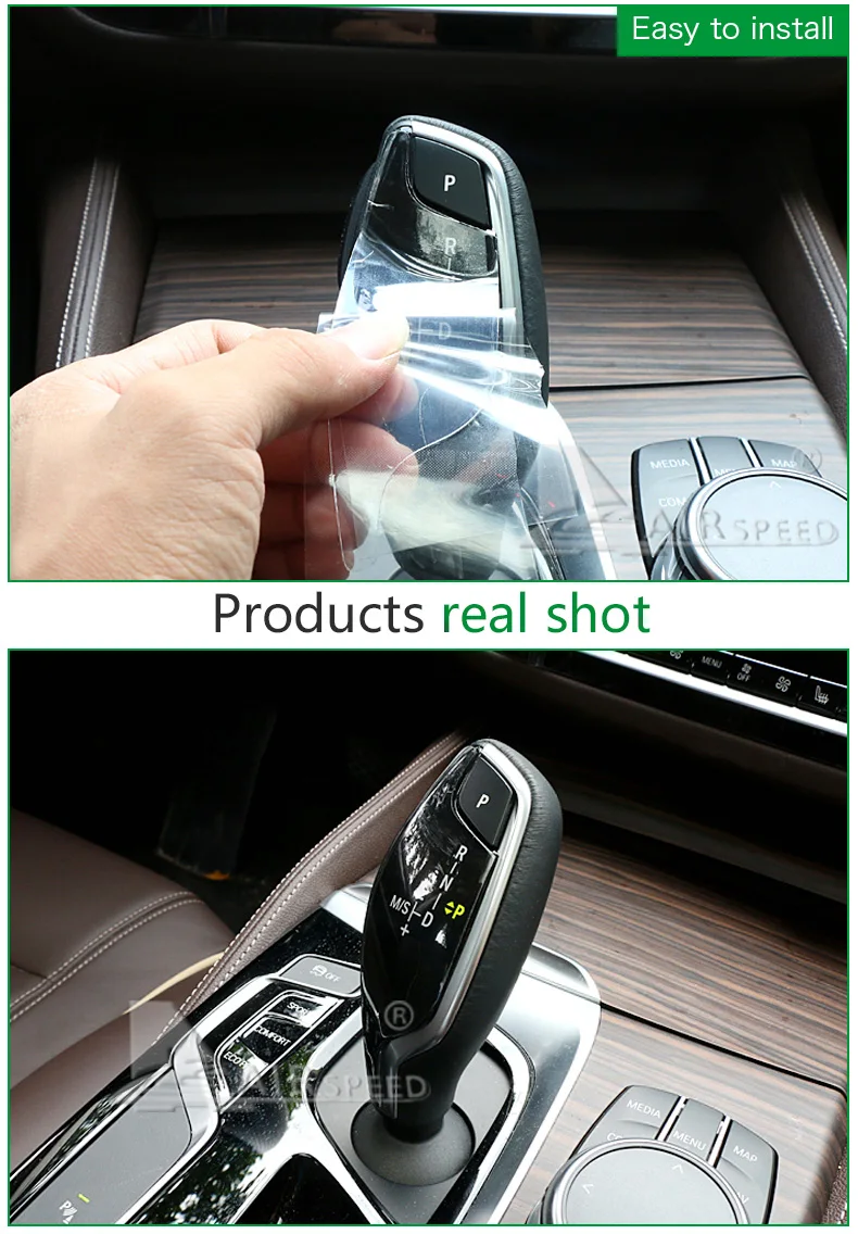  Car Gear Shift Knob Protective Film for BMW 5 Series G30 Scratch Resistant Coating Car Interior Accessories (5)