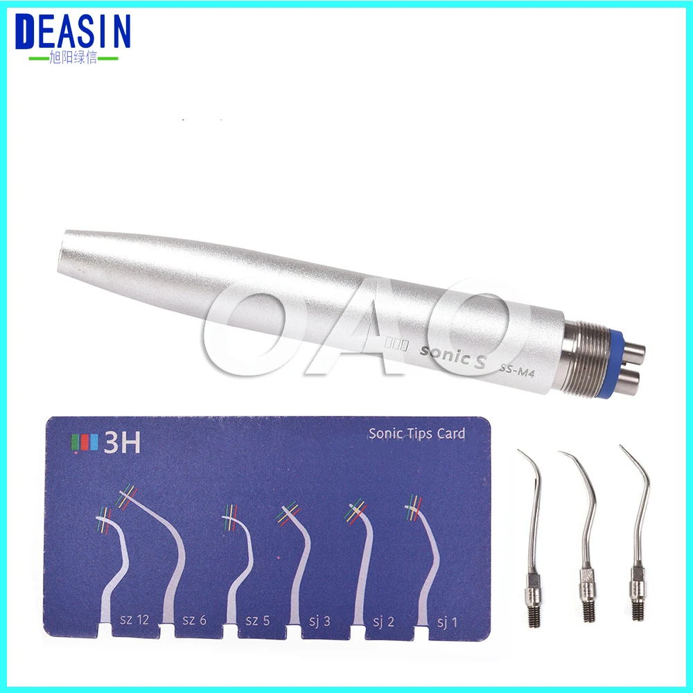 

New Dental Ultrasonic Scaler Handpiece Ultrasonic Piezo Scaler handle Ultrasonic Piezon Scaling with 3 pcs Scaler Tips