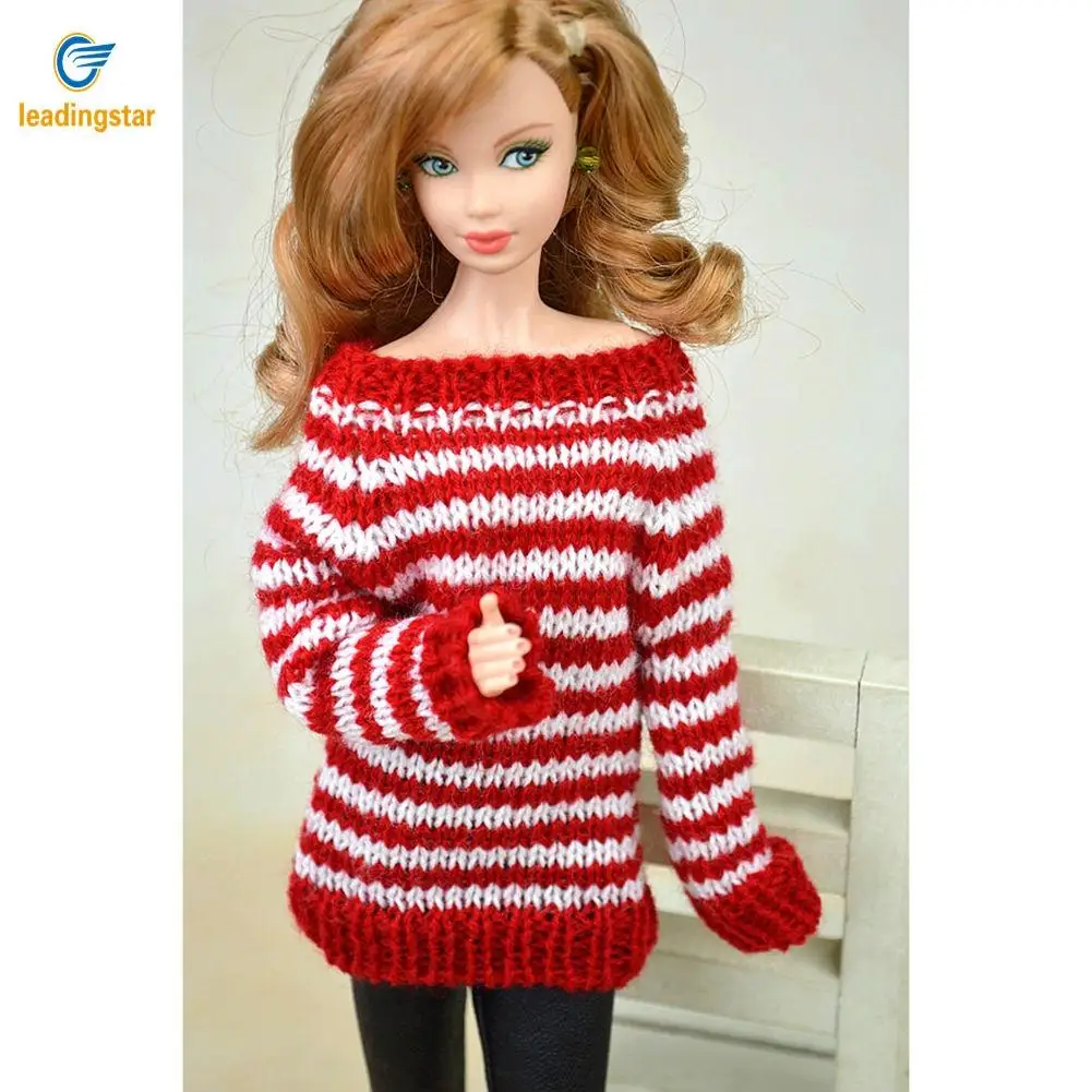 Häkeln Blaue Kleidung Junge Barbie Pullover Puppe Gestrickte Häkeln Blaue Kleidung Junge Barbie Pullover Puppe Gestrickte