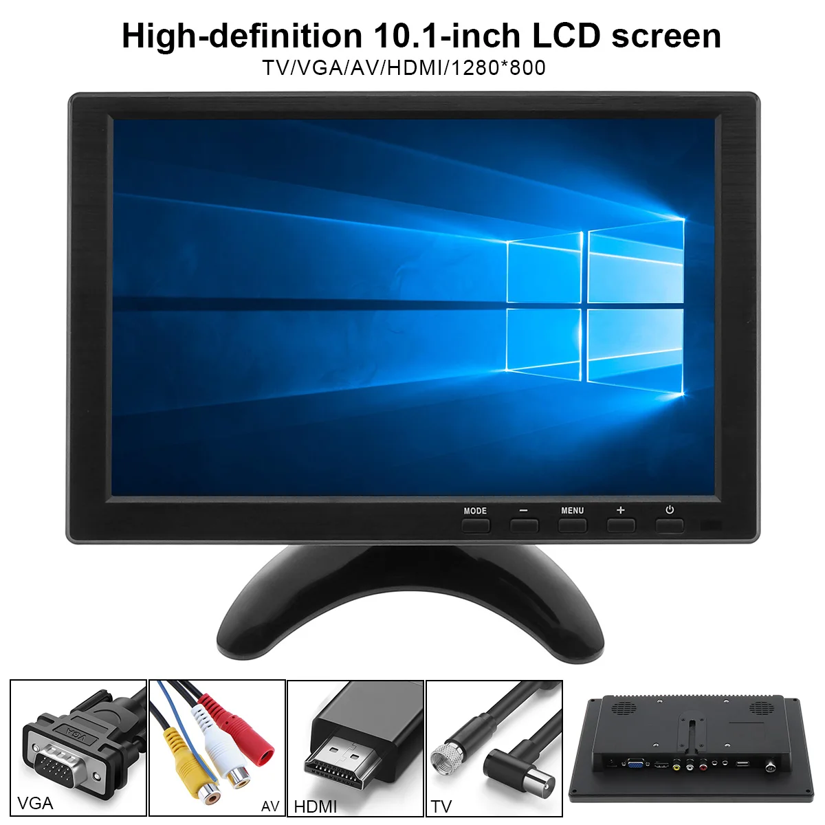 10.1 Inch Multifunction HD Car Headrest Monitor TFT LCD HD Digital