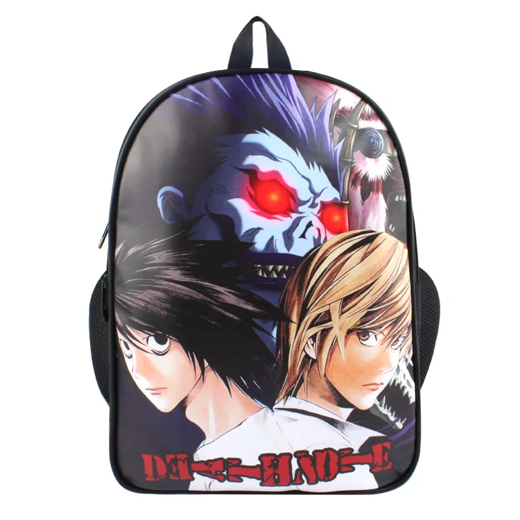 Japanese Anime Death Note Backpack For Boy Girls Bags Yagami Light L Lawliet Character Cartoon School Bag Student Bookbag New bookbags-for-girls