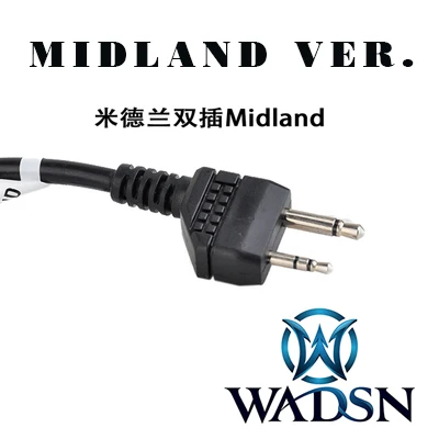 WADSN страйкбол SELEX TACMIC CT5 PTT охотничьи наушники тактические наушники Midland KENWOOD IPSC ptt Z133 Softail гарнитура аксессуары - Цвет: MILAND