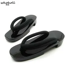 WHOHOLL Original Geta Japanese clogs women kimono slippers rem cosplay costumes flip-flops wedge sandals wooden geta flip-flops tayun women sandals 2017 summer unisex japanese gate flip flops clogs wooden platform double heel cosplay costumes geta 226